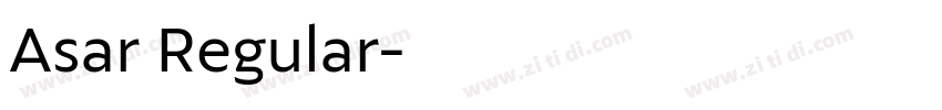 Asar Regular字体转换 Asar Regular字体转换